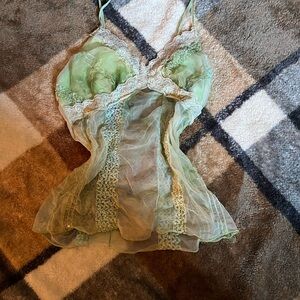 Chic Green Lace Lingerie